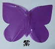 紫の蝶